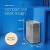 hOmeLabs Kitchen Trash Can - Retractable Automatic Sensor Butterfly Lid, Battery-Operated - 3 of 4