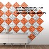 Sonic Acoustics 12-Pack White 3D Soundproof Panels, 12"x12" High Density Polyester Studio Noise Reduction Tiles - 3 of 4