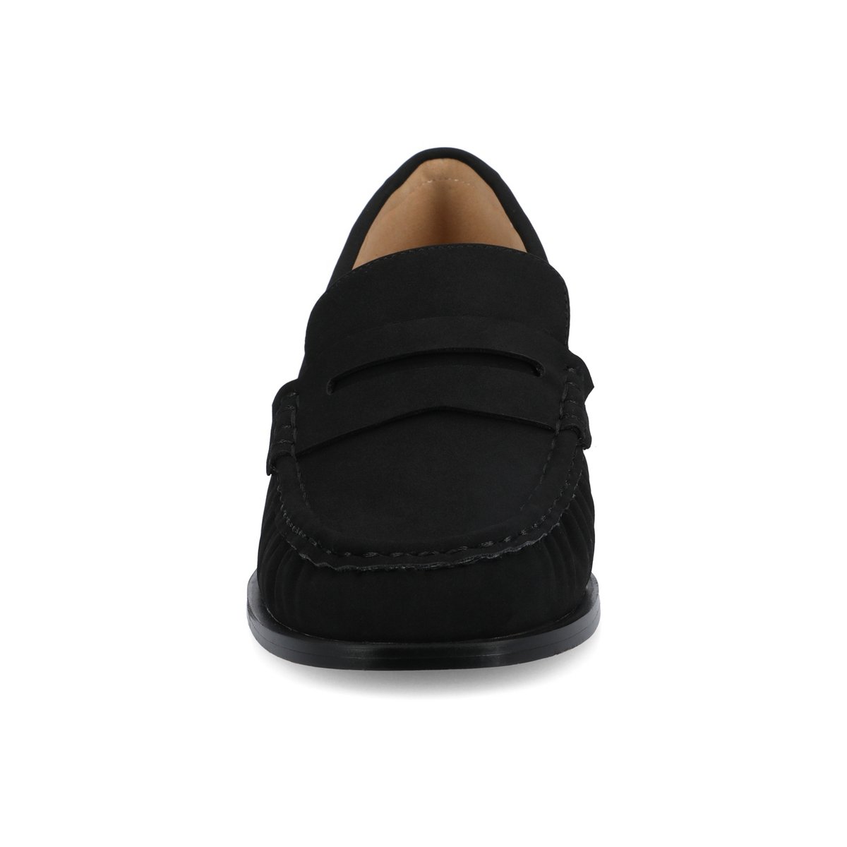 Женские туфли Journee Collection Journee Women's Danna Ruched Penny Loafer, Black 9 — фото 6