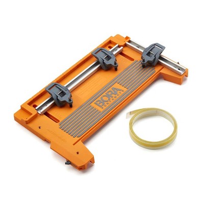 Bora Tool 544001 NGX Pro Power Circular Rip Saw Universal Clamp Jig Guide Track Plate and Non Chip Strip Tape, Orange