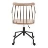 TiramisuBest Adjustable Preston Farmhouse Office Chair, Wood & Metal, 360¡ã Swivel, Spindle Back, Indoor Use - 4 of 4