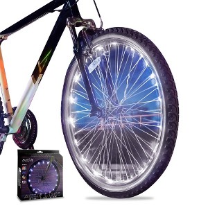 Activ Life Bike Wheel Lights (2 Tire, White) Hot Gifts for Boy & Girls. Summer Ideas for Him and Her - Popular Bicycle Accessories - 1 of 4