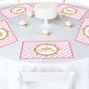 Big Dot of Happiness Little Princess Crown - Party Table Decorations - Pink and Gold Princess Baby Shower or Birthday Party Placemats - Set of 16 - 2 of 4