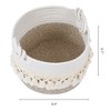 REGALWOVEN Odorless Cotton Rope Handcrafted Chic Appearance Compact Size Open Storage Bins 9.4 x 6.7 Inch 1 Pc - 3 of 4