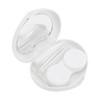 Unique Bargains Heart Shape Contact Lens Case White 1 Set - 3 of 4