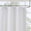 SEVOBAL Shower Curtain Sheer Fabric Shabby Chic Stripes Light Texture Modern Bathroom Decor Easy Care, White, 72"*72"*0.13" - 3 of 4