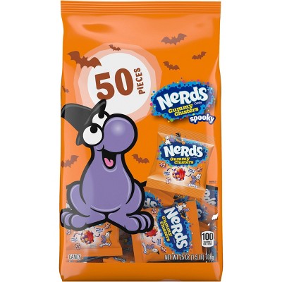 Nerds Gummy Clusters Halloween Variety Mix Candy - 25oz/50ct