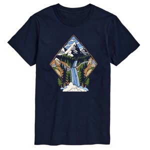 Men's - Instant Message - Diamond Waterfall Short Sleeve Graphic T-Shirt - 1 of 4