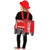 HalloweenCostumes.com 2T-4T   Toddler Red Fire Truck Costume, Black/White/Red - 4 of 4