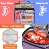 OPUX Insulated Lunch Box Men Women, Large Soft Cooler Bag Work School Picnic, Leakproof Tote Shoulder Strap Kid Adult - 4 of 4