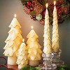 tag Gilded Pine Tree Candle Lg Ivory - 2 of 2