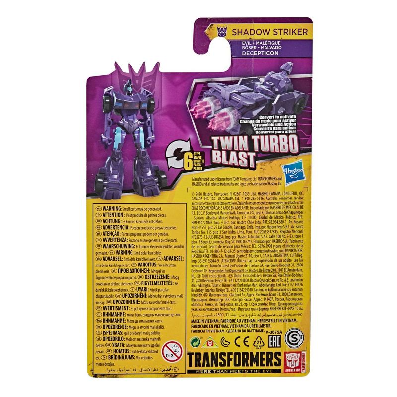 Transformers Bumblebee Cyberverse Adventures Scout Class Shadow Striker, 4 of 5