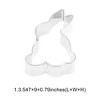 Unique Bargains Cookie Mould Cutter Rabbit Head Shaped Dishwasher Safe Stainless Steel Silver Tone 1Pcs - 3 of 4