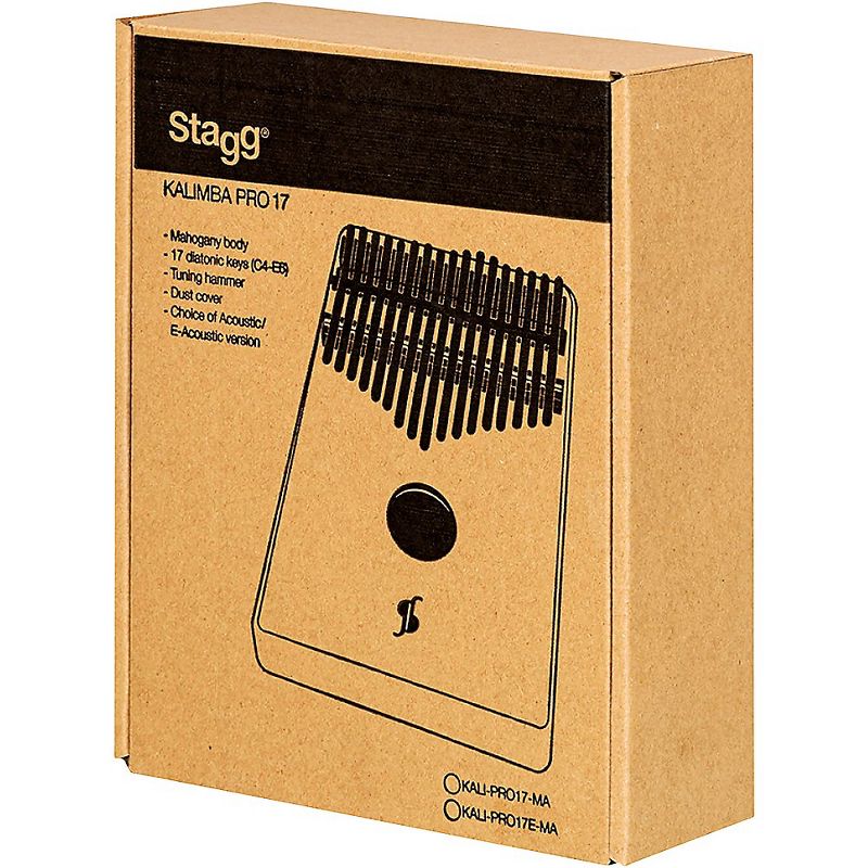 Stagg 17-Note Mahogany Acoustic/Electric Kalimba, 4 of 5