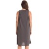 Dreamcrest Women's Silky Soft Nightgown - Elegant Crochet Trim Sleep Dress for Comfortable Nights - 3 of 3