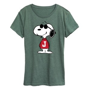 Women's - Peanuts - Joe Cool Nope Not Today Short Sleeve Graphic T-Shirt - 1 of 4