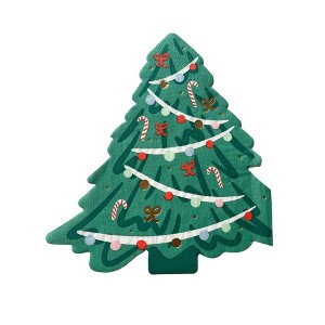 Daydream Society - Christmas Tree Guest Napkins - Pack 8 Paper Napkins - 1 of 4