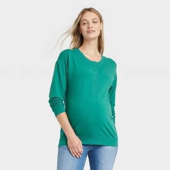 Long Sleeve Henley Maternity And Beyond Shirt - Isabel Maternity by Ingrid & Isabel™