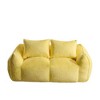 TIRAMISUBEST 75 inch Giant Bean Bag Couch Ultra Soft Rabbit Fabric 650 lb Capacity 2 Accent Pillows No Tool Setup Living Room Bedroom - 2 of 4
