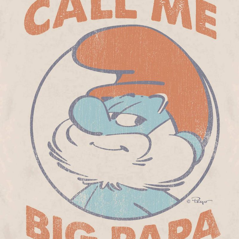 Men's Smurfs Big Papa Short Sleeve Graphic T-Shirt - Tan, 2 of 4