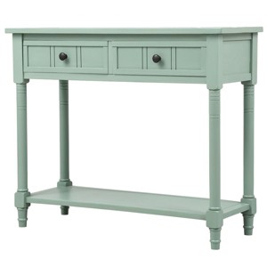 NicBex 35.43"Console Table with 2 Drawers and Open Shelf Modern Farmhouse Style Sofa Table Behind Couch,Suitable for Hallway,Living Room - 1 of 4