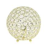 8" Crystal Ball Sequin Table Lamp Gold - Elegant Designs