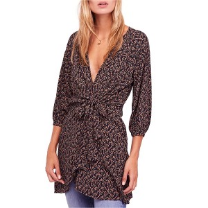 Free People Womens Clara Floral Tunic Blouse - 1 of 1