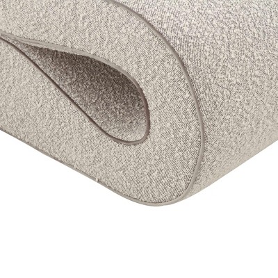 Gray Velvet and Boucle Handcrafted Wiggle Accent Chair