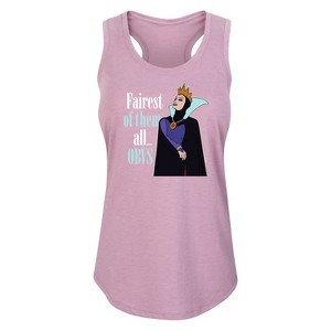 Women's - Disney Princess - Fairest of Them all Obvs Graphic Racerback Tank - 1 of 4