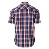 Gioberti Men's Western Cowboy Short Sleeve Shirt with Snap Buttons - 2 of 4