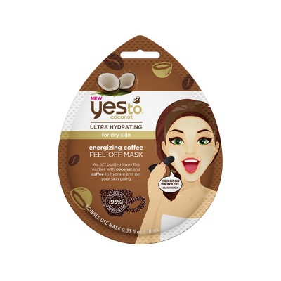 Yes to - Coconut Energizing Coffee Peel Off Single Use Face Mask