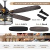 48 or 56 Inches Ceiling Fan with Caged Light and Plywood Blades - 4 of 4