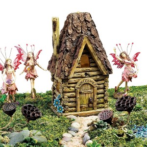 Design Toscano Woodland Fairy Garden House Statue - 1 of 3