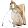 1-Light Van Nuys Wall Sconce Alturas Gold - Hunter Fan: Modern Glass Shade, ETL Listed, Dimmable - 3 of 4