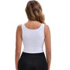 INSPIRE CHIC Women's Reversible V-Neck Athletic Wide Straps Stretchable Breathable Ribbed Sport Tank Bras - 2 of 4