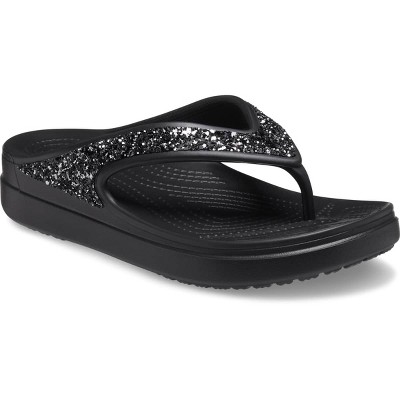 Crocs Women's Sloane Glitter Flip Flops Wedge Sandals - image 5