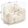 Soft Bean Bag Chair With High Resilience Foam Core,Bean Bag Chair For Adults,Lazy Sofa,Single Sofa,Bean Bag Chair Sofa-Cuddlewood - 4 of 4