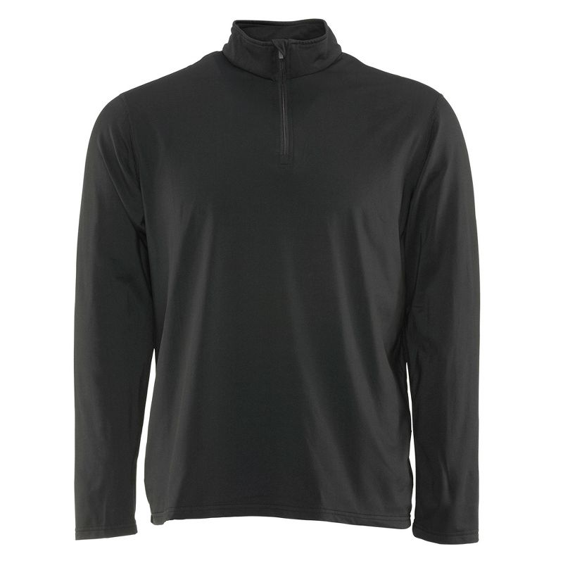 RefrigiWear Men's Flex-Wear Top Base Layer Shirt Zip Mock Neck, 2 of 8