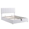 Upholstered Platform Bed with Hydraulic Storage, Modern Frame Bed with Linen Headboard for Bedroom-Baofuwish - 3 of 4