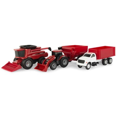 1/64 ERTL Collect N Play Case IH Harvest 4 Piece Set ZFN47004