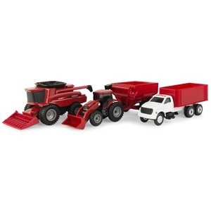 1/64 ERTL Collect N Play Case IH Harvest 4 Piece Set ZFN47004 - 1 of 2