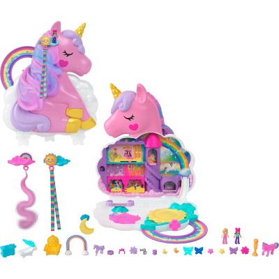 Polly Pocket Rainbow Unicorn Salon Compact