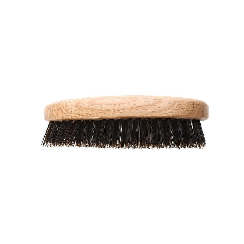 Bass Brushes - Men's Hair Brush Wave Brush with 100% Pure Premium Natural Boar Bristle FIRM Natural Wood Handle Military/Wave Style Oval Oak Wood, 4 of 5
