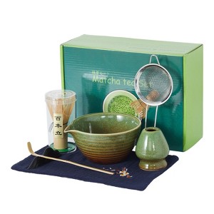 Orieon 7-Piece Matcha Set with Ceramic Bowl & Bamboo Whisk | Complete Kit for Traditional Japanese Tea Ceremony - 1 of 4