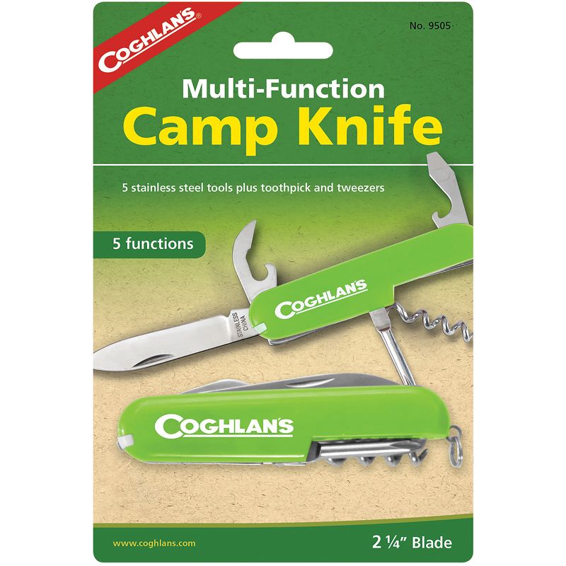 Coghlan's Multi-Function Camp Knife, 5 Functions, Army Camping Swiss Style, 1 of 4