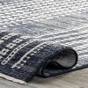 Nuloom Fatimah Striped 5x8 Indoor Area Rug for Living Room Bedroom Dining Room Kitchen, Grey/Ivory - 4 of 4