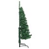 vidaXL Christmas Tree Decoration Corner Artificial Xmas Tree with Stand PVC - Green 5 x 2 ft - 3 of 4