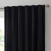 HLC.ME Lopez Velvet Premium Soft Light Filtering Back Tab Rod Pocket Window Treatment Curtain Panels - Set of 2 - 3 of 4