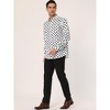 Lars Amadeus Men's Polka Dots Long Sleeve Button Down Shirt 2 Packs - 4 of 4
