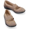 Collections Etc Sporty Stretch Strap Mary Jane Comfort Slip-on Shoes - 3 of 4